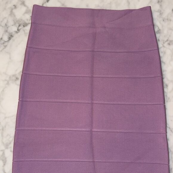 BCBGMAXAZRIA PURPLE BODYCON SKIRT S - Picture 2 of 5